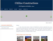 Tablet Screenshot of citilineconstructions.com